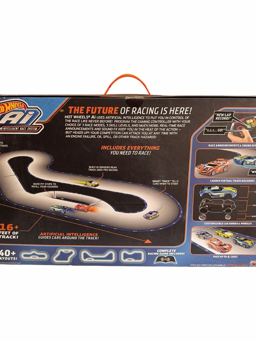 🔥 Hot Wheels AI 4-Car 4-Controller Special Bundle Track Pack Set New🔥